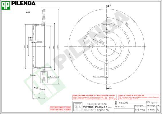 Pilenga 5393 - Əyləc Diski furqanavto.az