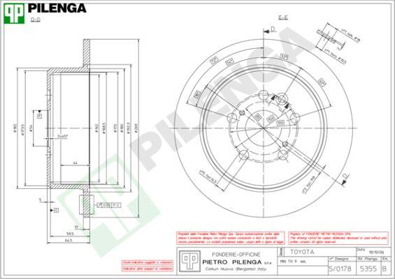 Pilenga 5355 - Əyləc Diski furqanavto.az