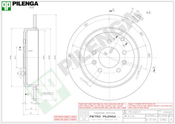 Pilenga 5382 - Əyləc Diski furqanavto.az