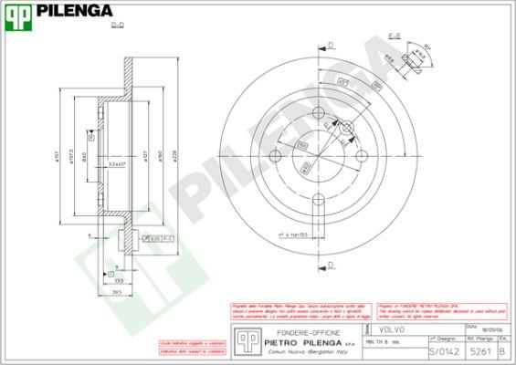 Pilenga 5261 - Əyləc Diski furqanavto.az