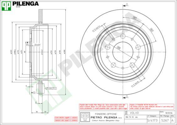 Pilenga 5267 - Əyləc Diski furqanavto.az