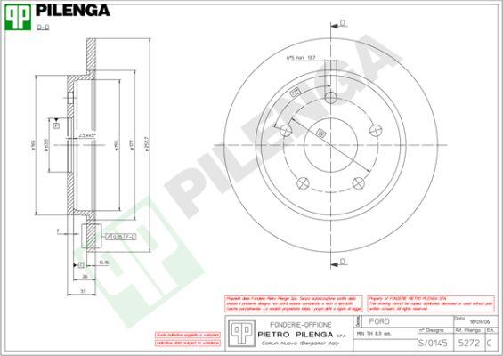 Pilenga 5272 - Əyləc Diski furqanavto.az