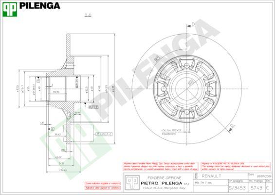 Pilenga 5743 - Əyləc Diski furqanavto.az