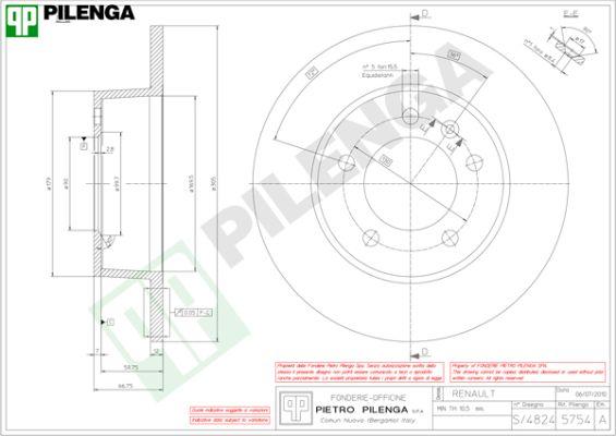 Pilenga 5754 - Əyləc Diski furqanavto.az