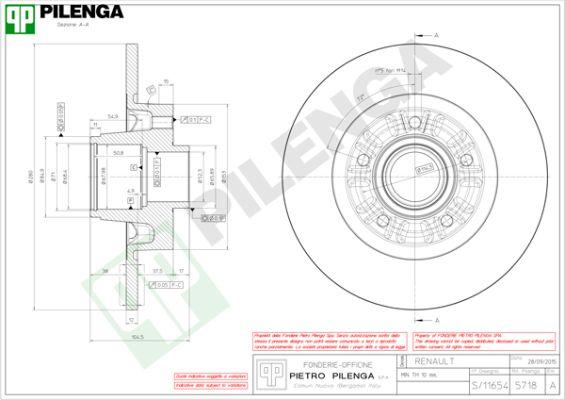 Pilenga 5718 - Əyləc Diski furqanavto.az