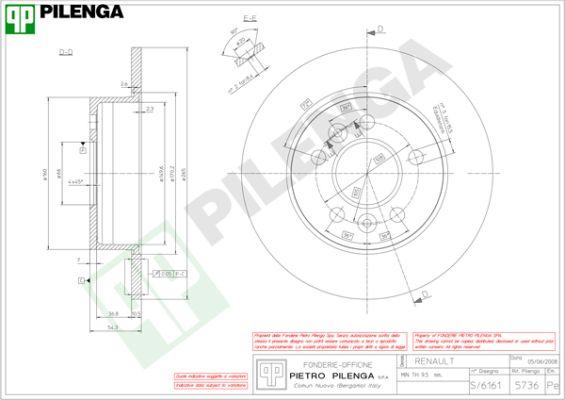 Pilenga 5736 - Əyləc Diski furqanavto.az