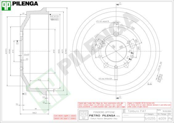 Pilenga 6009 - Əyləc barabanı furqanavto.az