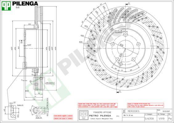 Pilenga V919 - Əyləc Diski furqanavto.az