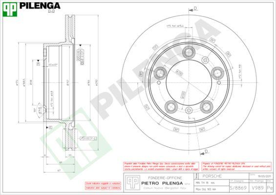 Pilenga V989 - Əyləc Diski furqanavto.az