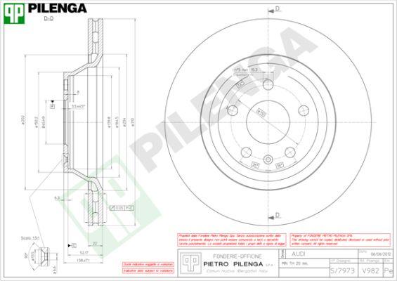 Pilenga V982 - Əyləc Diski furqanavto.az