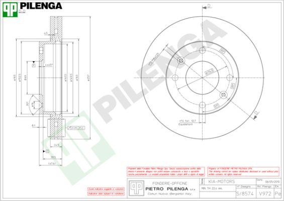 Pilenga V972 - Əyləc Diski furqanavto.az