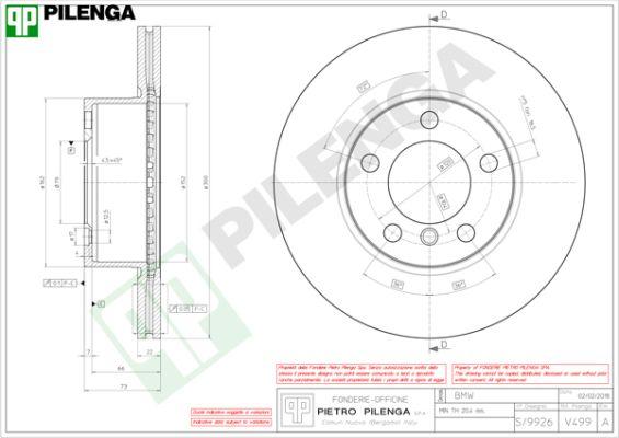 Pilenga V499 - Əyləc Diski furqanavto.az