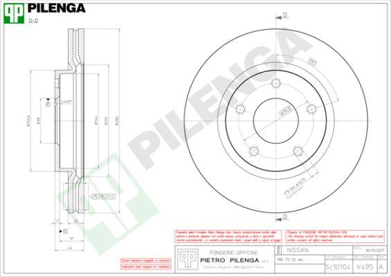 Pilenga V495 - Əyləc Diski furqanavto.az