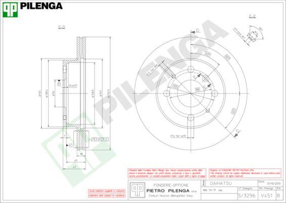 Pilenga V451 - Əyləc Diski furqanavto.az