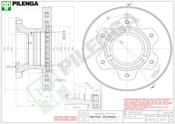 Pilenga V591 - Əyləc Diski furqanavto.az