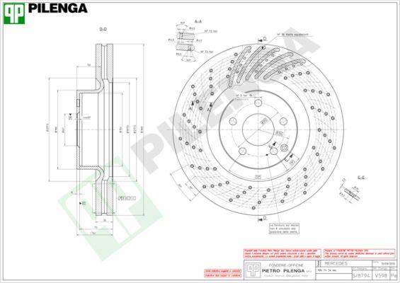 Pilenga V598 - Əyləc Diski furqanavto.az