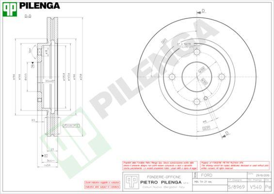 Pilenga V540 - Əyləc Diski furqanavto.az