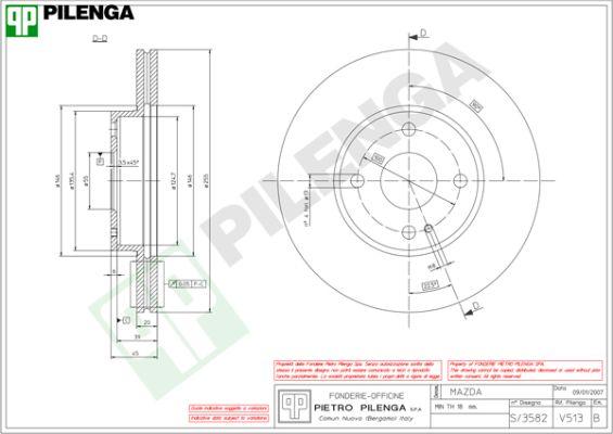 Pilenga V513 - Əyləc Diski furqanavto.az