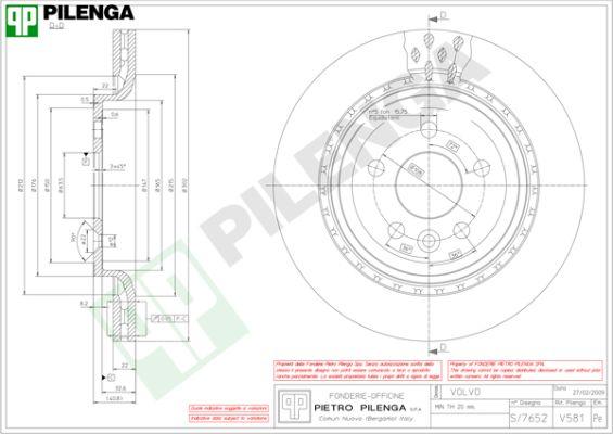 Pilenga V581 - Əyləc Diski furqanavto.az