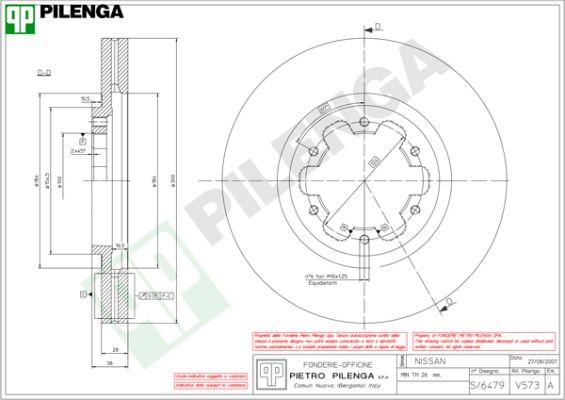 Pilenga V573 - Əyləc Diski furqanavto.az