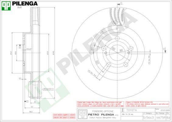 Pilenga V675R - Əyləc Diski furqanavto.az