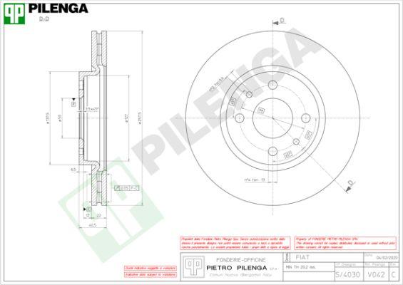 Pilenga V042 - Əyləc Diski furqanavto.az