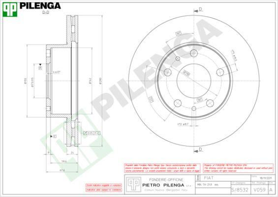 Pilenga V059 - Əyləc Diski furqanavto.az