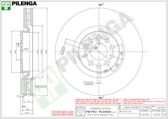 Pilenga V055 - Əyləc Diski furqanavto.az