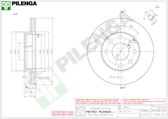 Pilenga V060 - Əyləc Diski www.furqanavto.az