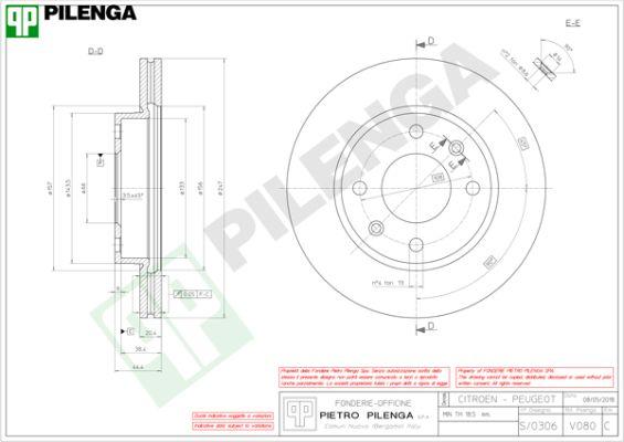 Pilenga V080 - Əyləc Diski furqanavto.az