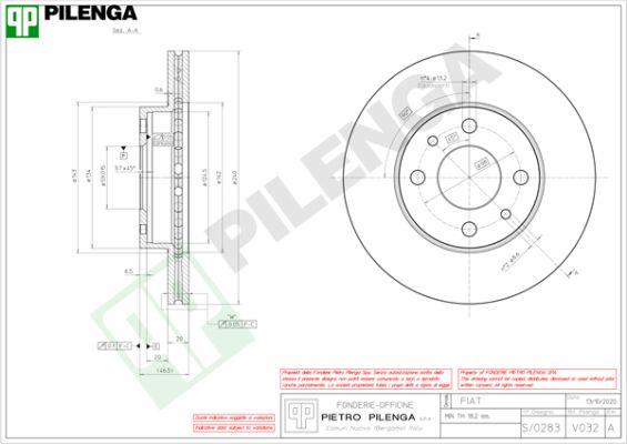 Pilenga V032 - Əyləc Diski furqanavto.az