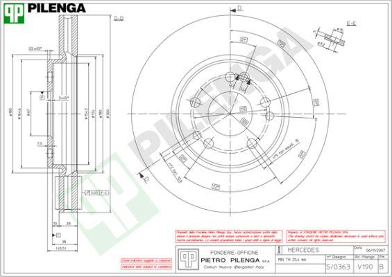 Pilenga V190 - Əyləc Diski furqanavto.az