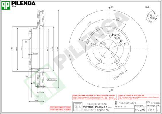 Pilenga V156 - Əyləc Diski furqanavto.az