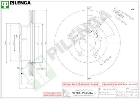 Pilenga V153 - Əyləc Diski furqanavto.az