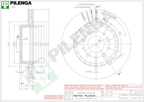 Pilenga V169 - Əyləc Diski furqanavto.az