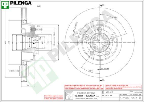 Pilenga V160 - Əyləc Diski furqanavto.az