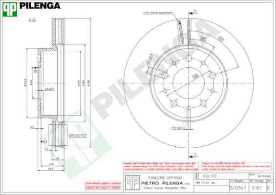 Pilenga V161 - Əyləc Diski furqanavto.az