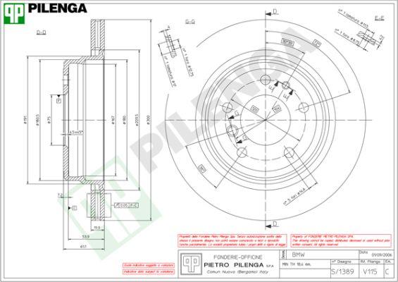 Pilenga V115 - Əyləc Diski furqanavto.az