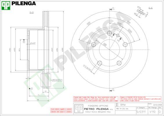 Pilenga V110 - Əyləc Diski furqanavto.az