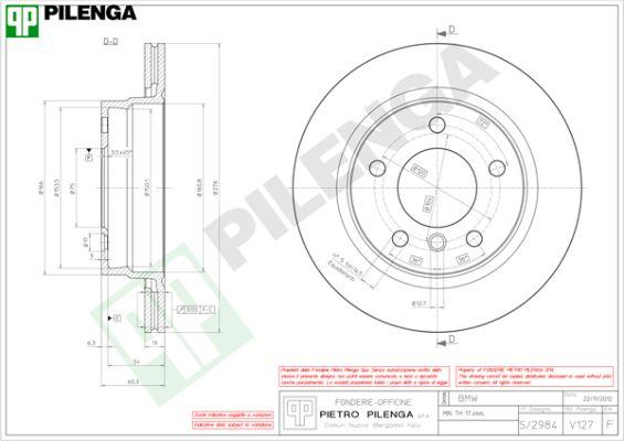 Pilenga V127 - Əyləc Diski furqanavto.az