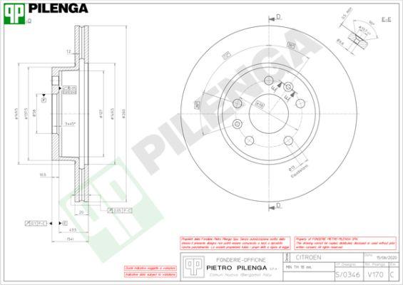 Pilenga V170 - Əyləc Diski furqanavto.az