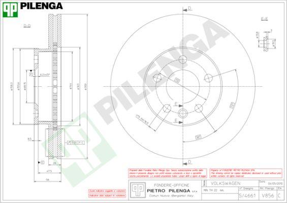 Pilenga V856 - Əyləc Diski furqanavto.az