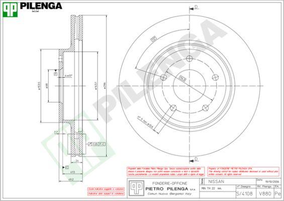 Pilenga V880 - Əyləc Diski furqanavto.az