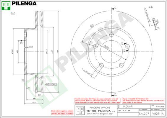 Pilenga V823 - Əyləc Diski furqanavto.az