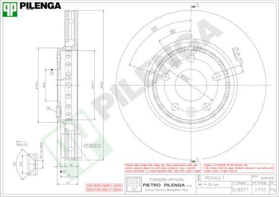 Pilenga V797 - Əyləc Diski furqanavto.az