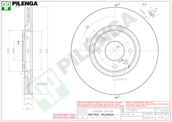 Pilenga V755 - Əyləc Diski furqanavto.az