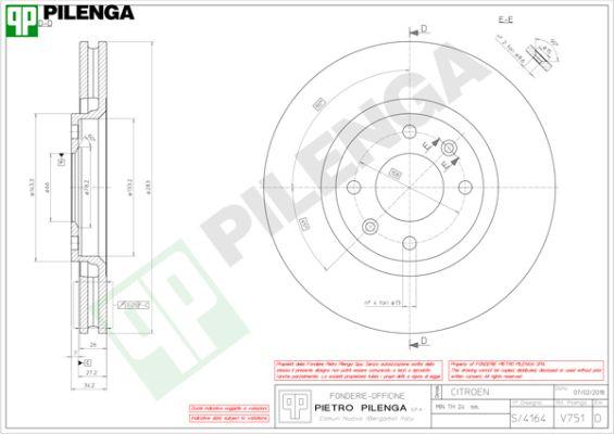 Pilenga V751 - Əyləc Diski furqanavto.az