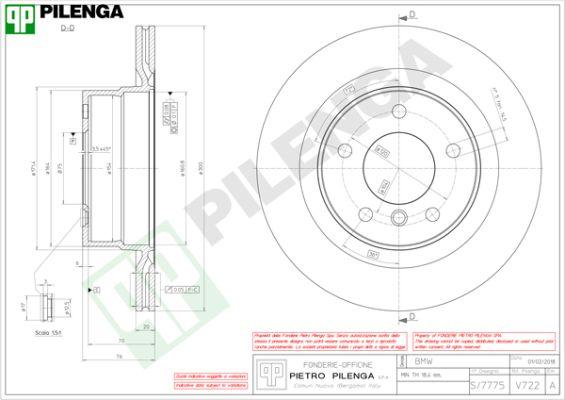 Pilenga V722 - Əyləc Diski furqanavto.az