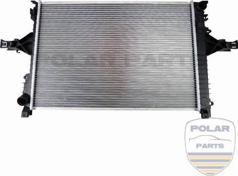 PolarParts 10001644 - Radiator, mühərrikin soyudulması furqanavto.az