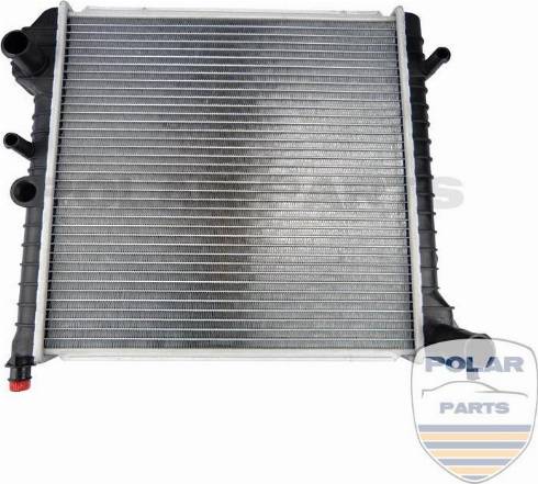 PolarParts 10002032 - Radiator, mühərrikin soyudulması furqanavto.az